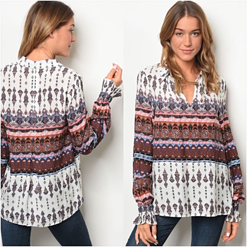📍SALE Beautiful Bohemian Blouse Small - Picture 8 of 8